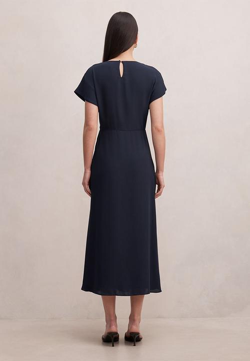 Forever New - Wren hardware detail midi dress - navy