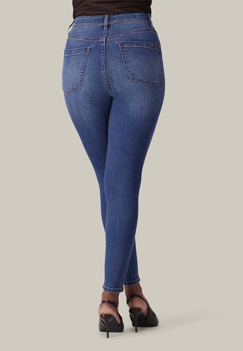 Forever New - Hayley high-rise sculpt skinny jeans - mid wash