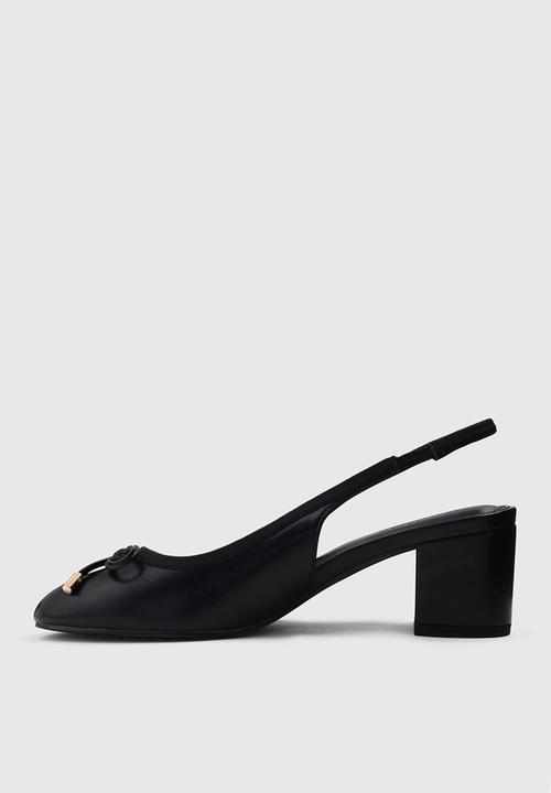 Forever New - Camryn block heel ballet shoe - black