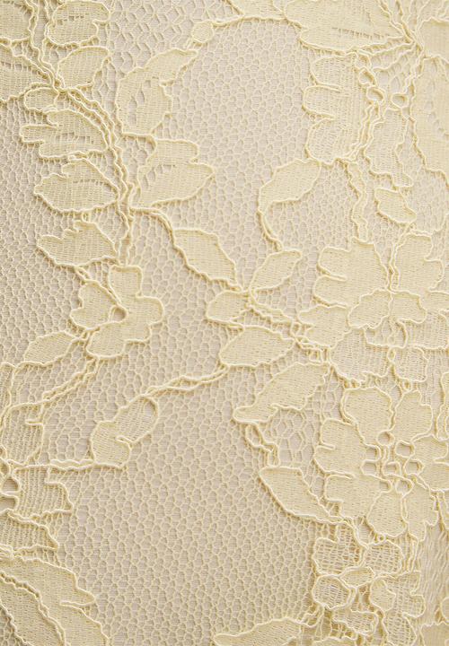Forever New - Myla lace corset maxi dress - lemon