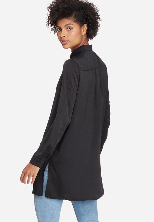 dailyfriday - Silky longer length shirt