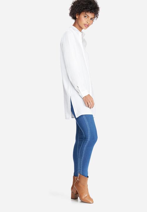 dailyfriday - Silky longer length shirt