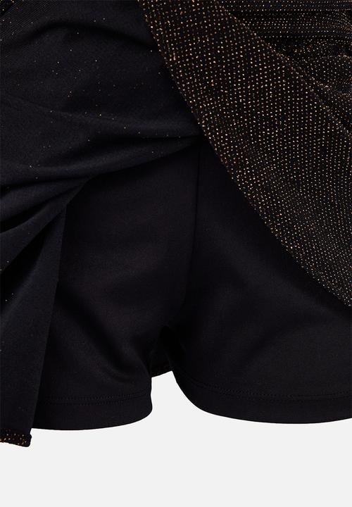 Trendyol - Glitter Mini Skirt - Gold