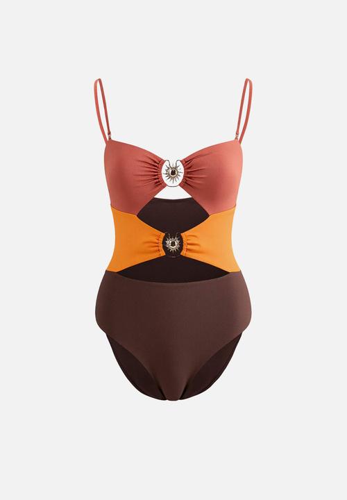 Trendyol - Color-blocked swimsuit - multicolor
