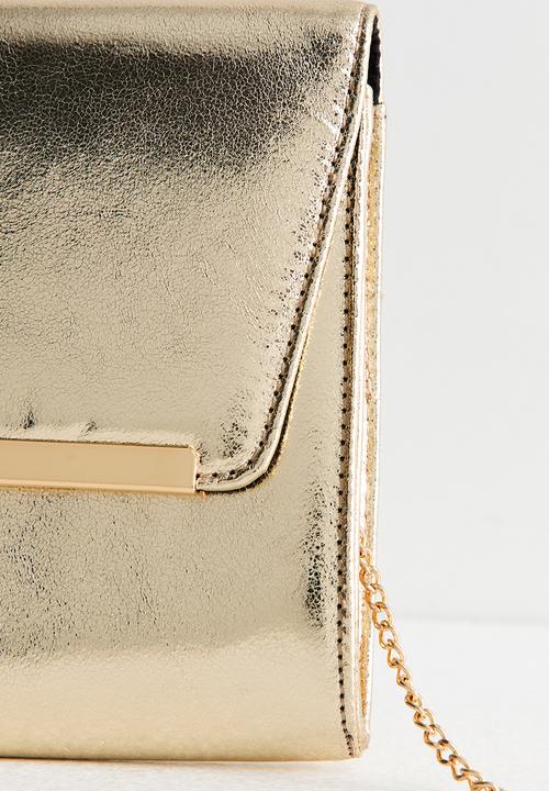 New Look - Effie Bar Clutch - Gold