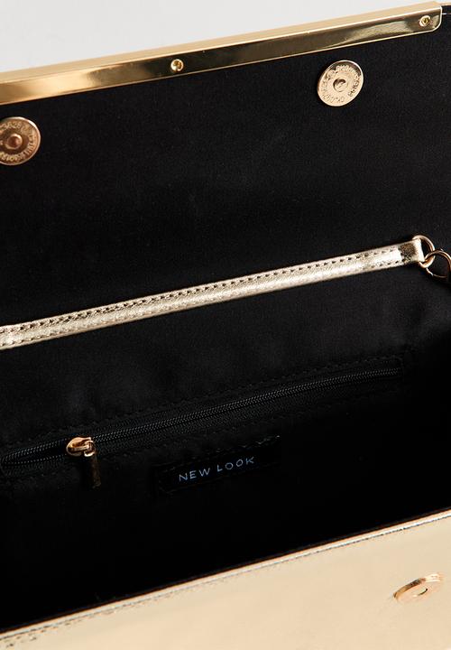 New Look - Effie Bar Clutch - Gold