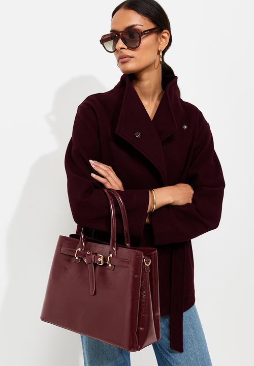 New Look - Anna Belted Hs - Dark Burgundy