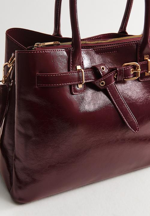 New Look - Anna Belted Hs - Dark Burgundy