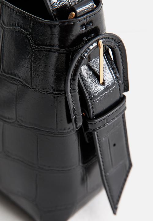 New Look - Marnie Buckle Croc - Black