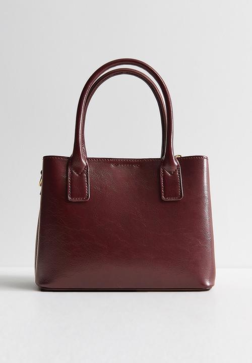 New Look - Mini Anna Belted Xbo - Dark Burgundy