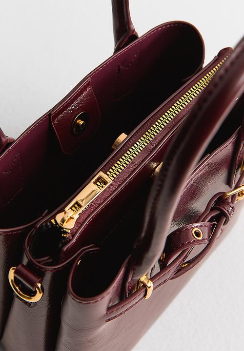 New Look - Mini Anna Belted Xbo - Dark Burgundy
