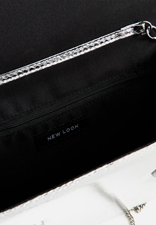 New Look - Effie Liz Bar Clutch - Silver