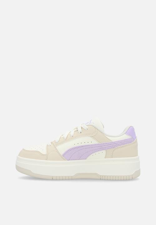 PUMA - Rebound Femme Curdoroy Jr - Warm White-Light Lavender-Alpine Snow
