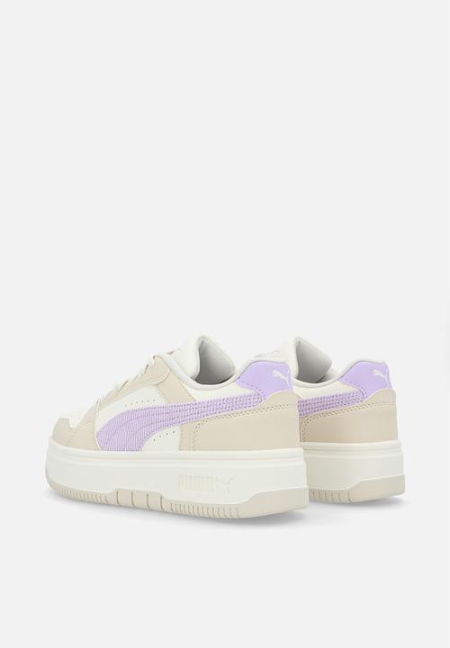 PUMA - Rebound Femme Curdoroy Jr - Warm White-Light Lavender-Alpine Snow
