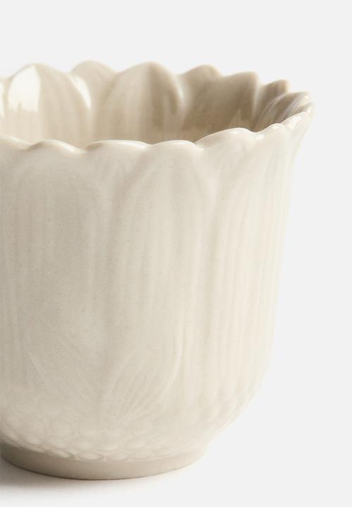 H&M - Stoneware egg cup - light beige