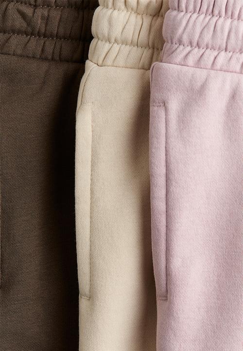 H&M - 3-pack shorts - light dusty pink/light beige