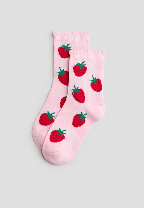 H&M - 7-pack socks - light pink/strawberries