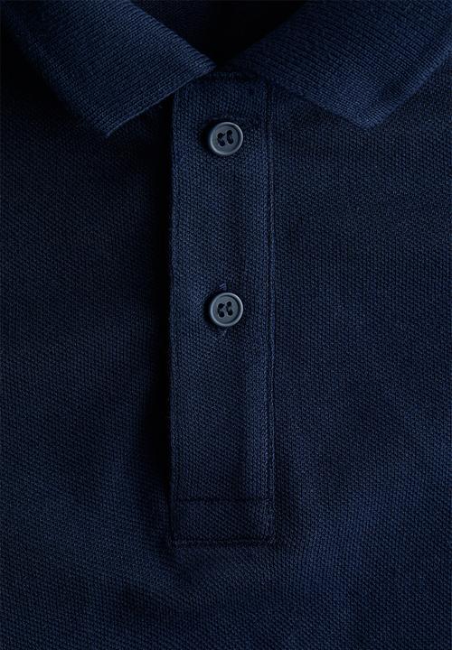 H&M - Cotton piqu? polo shirt - navy blue