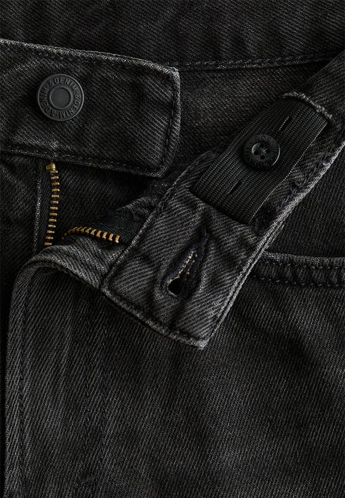 H&M - Loose-fit denim shorts - black