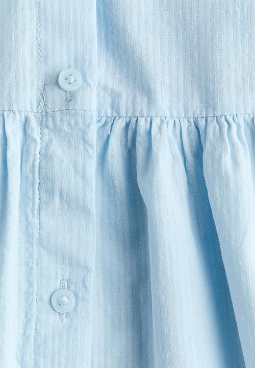 H&M - Sleeveless seersucker dress - light blue