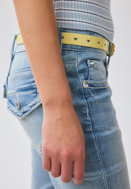 H&M - Skinny fit bootcut low jeans - light denim blue