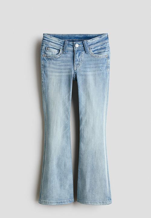 H&M - Skinny fit bootcut low jeans - light denim blue