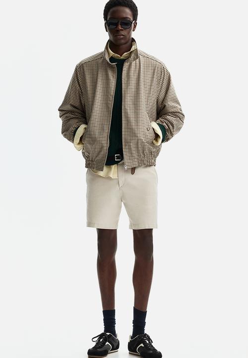 H&M - Regular fit cotton chino shorts - light beige