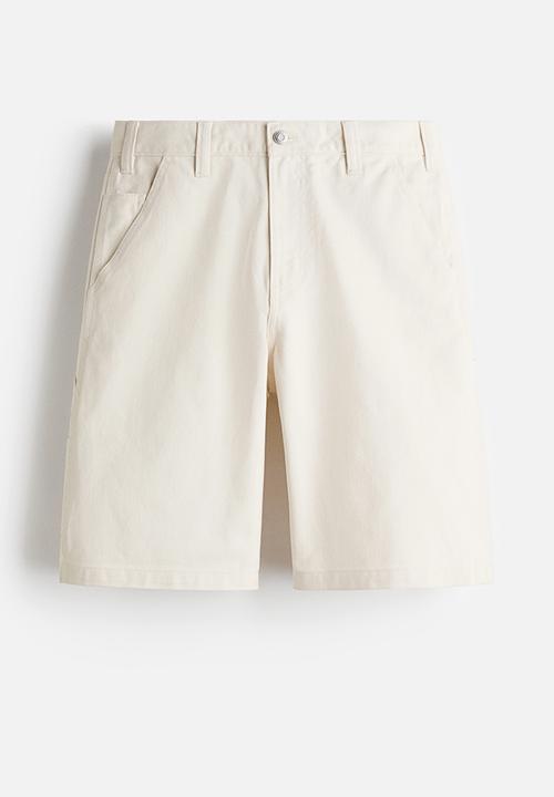 H&M - Relaxed fit carpenter shorts - white