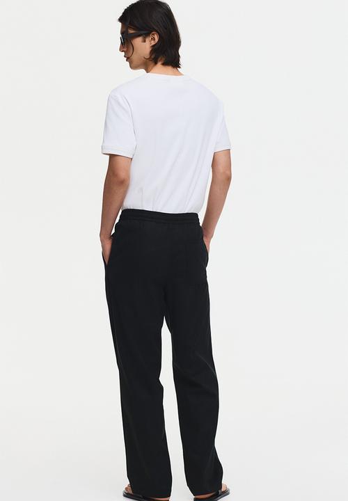 H&M - Relaxed fit trousers - black