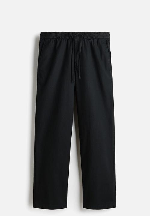 H&M - Relaxed fit trousers - black