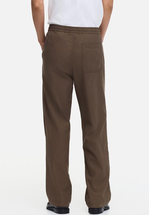 H&M - Relaxed fit trousers - taupe