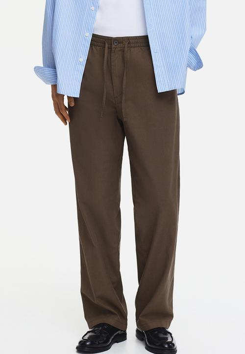 H&M - Relaxed fit trousers - taupe