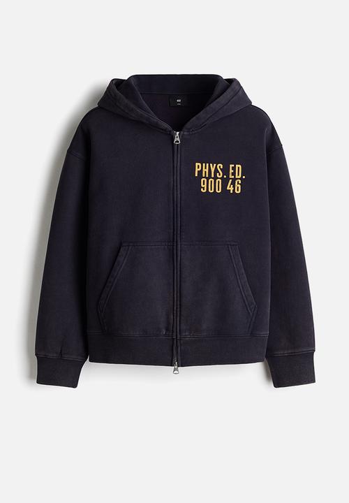 H&M - Loose fit zip-through hoodie - navy blue/phys. ed.
