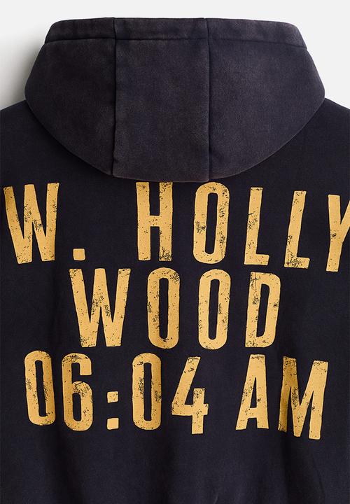 H&M - Loose fit zip-through hoodie - navy blue/phys. ed.