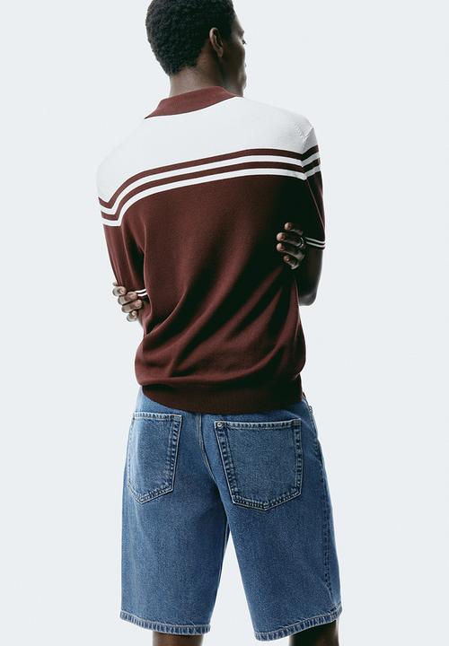H&M - Relaxed fit denim shorts - denim blue