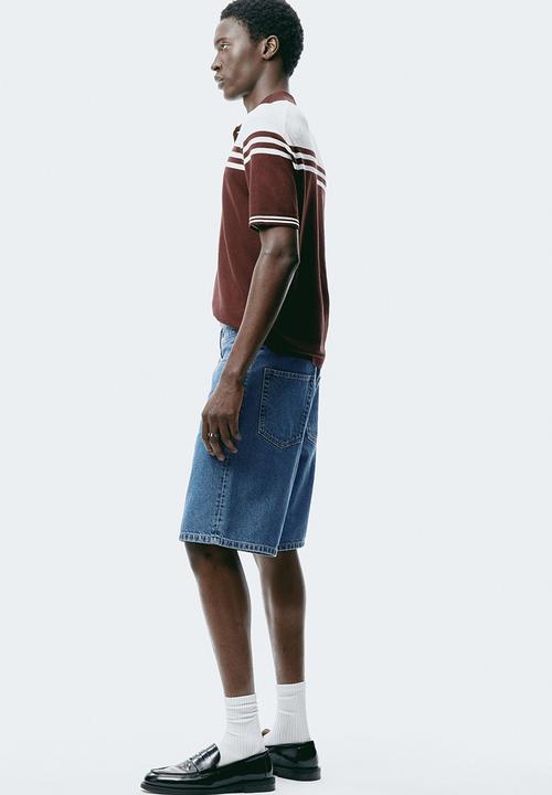 H&M - Relaxed fit denim shorts - denim blue