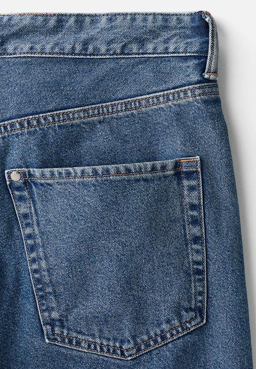 H&M - Relaxed fit denim shorts - denim blue