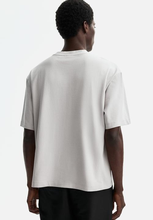 H&M - Loose fit boxy-style t-shirt - light grey