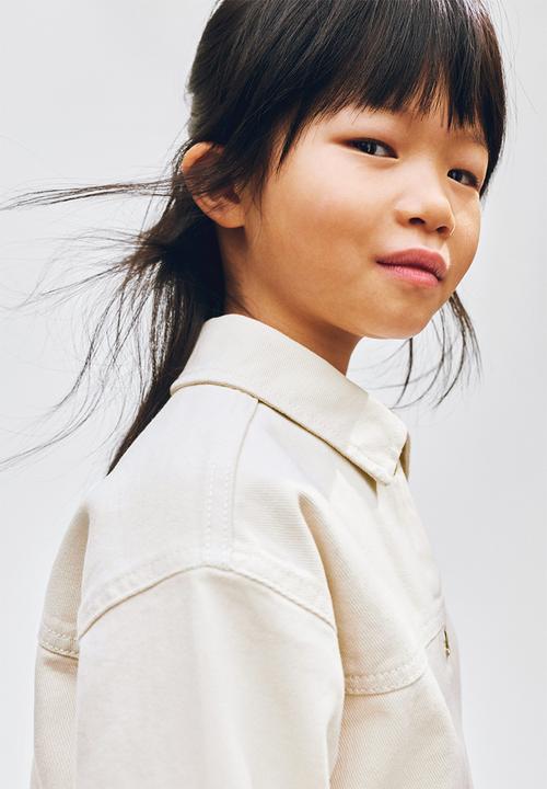 H&M - Heart-pocket twill jacket - light beige
