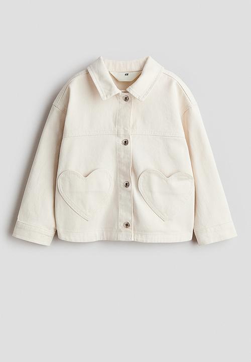 H&M - Heart-pocket twill jacket - light beige