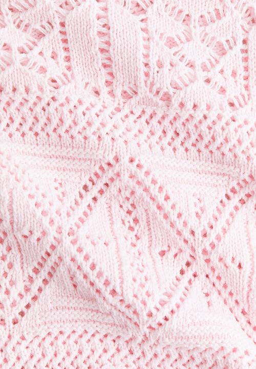 H&M - Crochet-look jumper - light pink