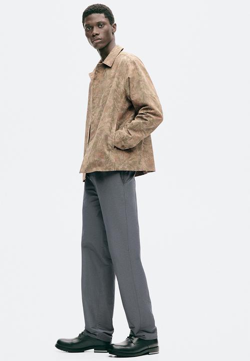 H&M - H&M Atelier: Overshirt - light mole/patterned