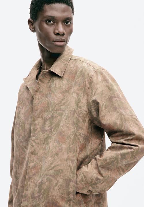 H&M - H&M Atelier: Overshirt - light mole/patterned