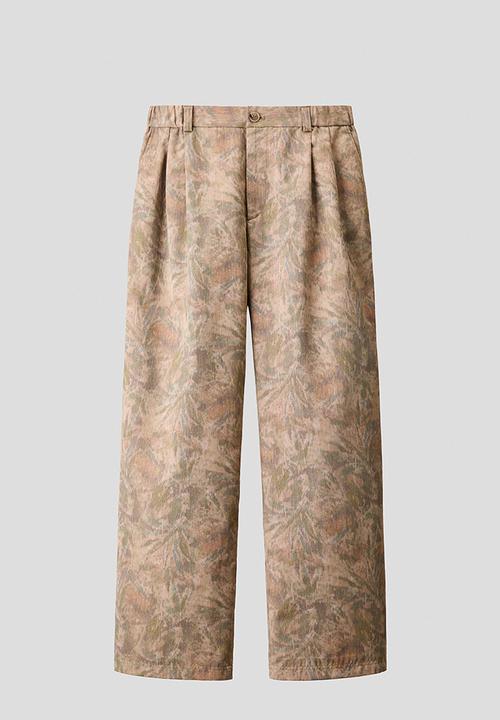 H&M - H&M Atelier: Relaxed fit trousers - mole/patterned
