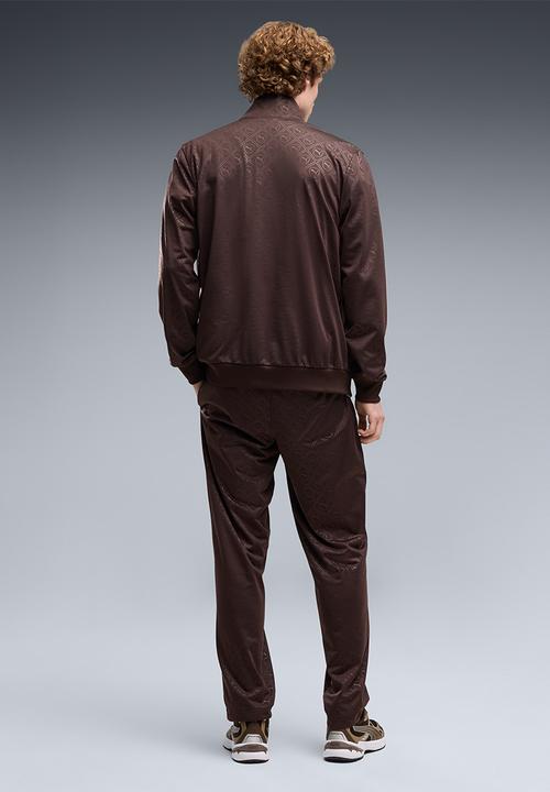 PUMA - Embossed Poly TrackSuit Set - Chocolate Fondue Brown