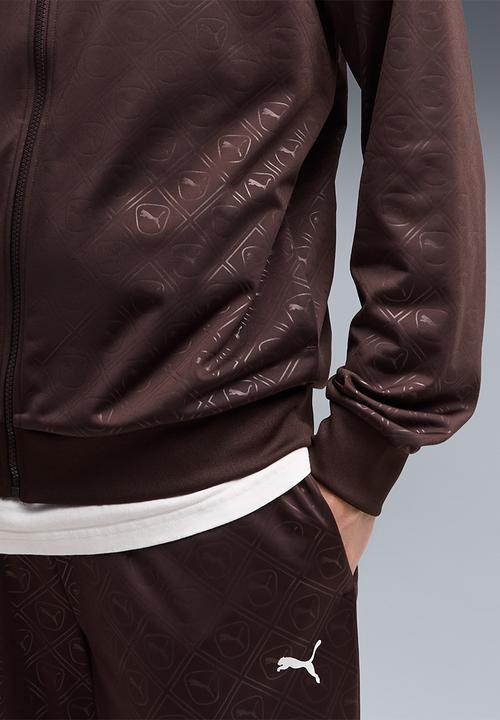 PUMA - Embossed Poly TrackSuit Set - Chocolate Fondue Brown
