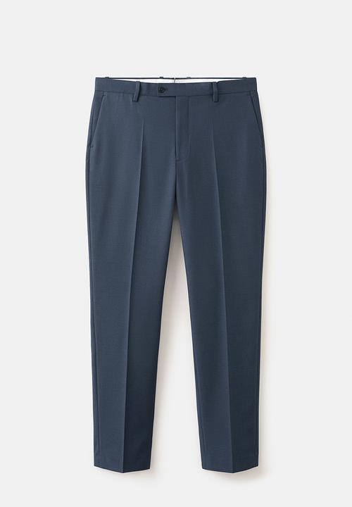 MANGO - Trousers London - Medium Blue