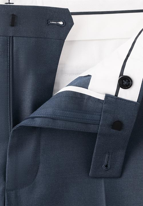 MANGO - Trousers London - Medium Blue