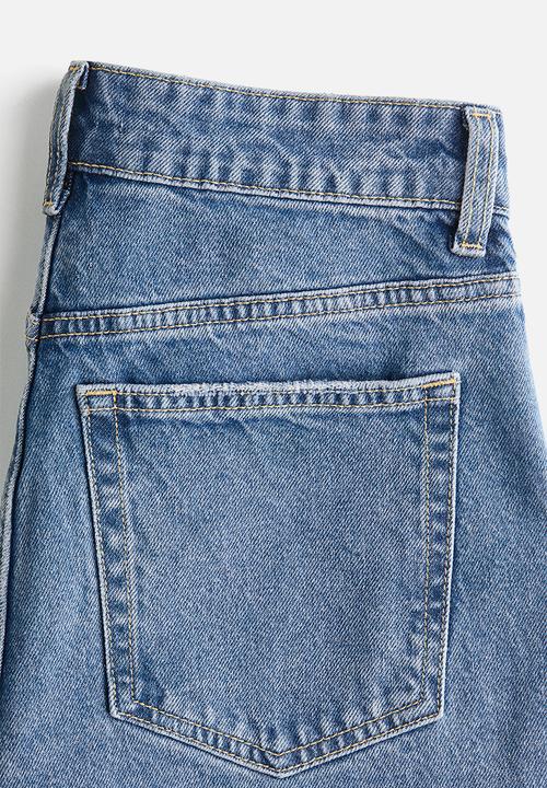H&M - Mom slim fit high waist ankle jeans - denim blue