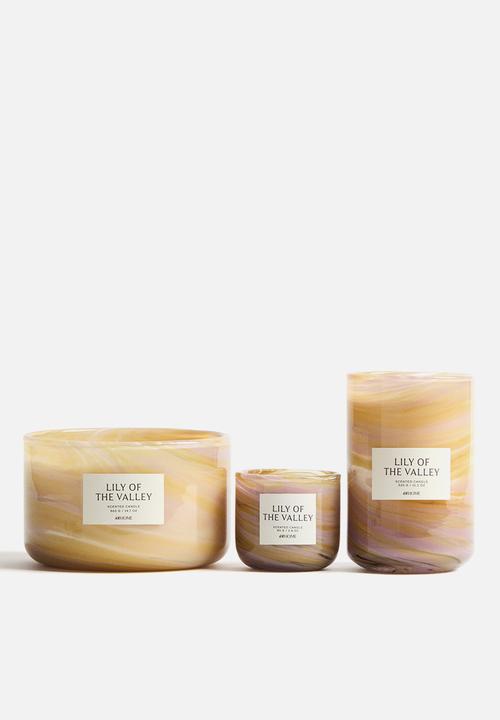 H&M - Large scented candle in glass holder - lily of the valley